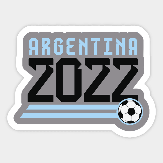 Argentina 2022 Sticker by burlybot